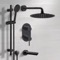 Matte Black Tub and Shower Set With Rain Shower Head and Hand Shower